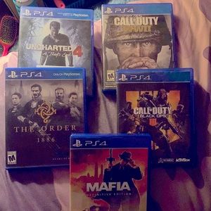 PlayStation4  video games. Bundle of 6. Like New.